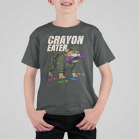 Crayon Eater T Shirt For Kid Funny Bulldog Military Corps Proud Soldier Family - Wonder Print Shop