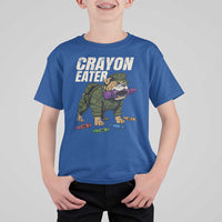 Crayon Eater T Shirt For Kid Funny Bulldog Military Corps Proud Soldier Family - Wonder Print Shop