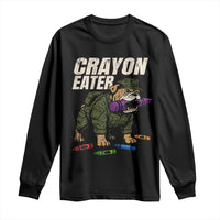 Crayon Eater Long Sleeve Shirt Funny Bulldog Military Corps Proud Soldier Family - Wonder Print Shop