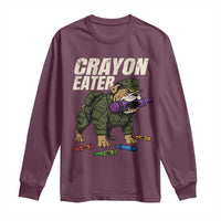 Crayon Eater Long Sleeve Shirt Funny Bulldog Military Corps Proud Soldier Family - Wonder Print Shop