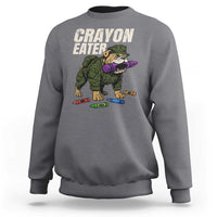 Crayon Eater Sweatshirt Funny Bulldog Military Corps Proud Soldier Family - Wonder Print Shop