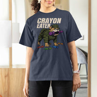 Crayon Eater T Shirt For Women Funny Bulldog Military Corps Proud Soldier Family - Wonder Print Shop