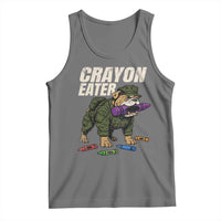 Crayon Eater Tank Top Funny Bulldog Military Corps Proud Soldier Family - Wonder Print Shop