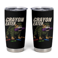 Crayon Eater Tumbler Cup Funny Bulldog Military Corps Proud Soldier Family - Wonder Print Shop