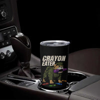 Crayon Eater Tumbler Cup Funny Bulldog Military Corps Proud Soldier Family - Wonder Print Shop