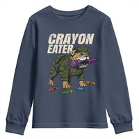 Crayon Eater Youth Sweatshirt Funny Bulldog Military Corps Proud Soldier Family - Wonder Print Shop