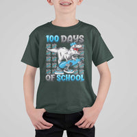 100 Days of School 100th Day Dinosaur T Shirt For Kid - Wonder Print Shop