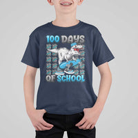 100 Days of School 100th Day Dinosaur T Shirt For Kid - Wonder Print Shop
