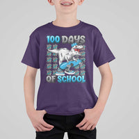 100 Days of School 100th Day Dinosaur T Shirt For Kid - Wonder Print Shop