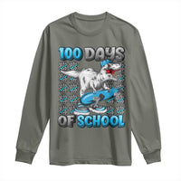 100 Days of School 100th Day Dinosaur Long Sleeve Shirt