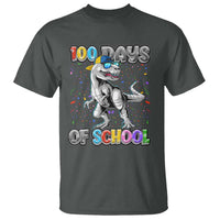 100 Days Of School T Shirt Funny Cool Dinosaur Trex 100 Days Smarter - Wonder Print Shop