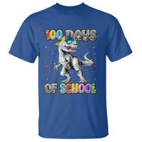 100 Days Of School T Shirt Funny Cool Dinosaur Trex 100 Days Smarter - Wonder Print Shop