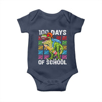 100th Day Of School Baby Onesie 100 Days Dino Dinosaur