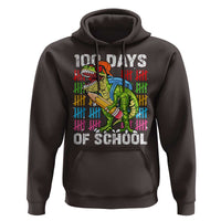100th Day Of School Hoodie 100 Days Dino Dinosaur