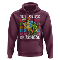 100th Day Of School Hoodie 100 Days Dino Dinosaur