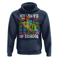 100th Day Of School Hoodie 100 Days Dino Dinosaur