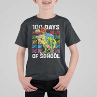 100th Day Of School T Shirt For Kid 100 Days Dino Dinosaur