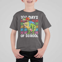 100th Day Of School T Shirt For Kid 100 Days Dino Dinosaur