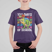100th Day Of School T Shirt For Kid 100 Days Dino Dinosaur