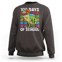 100th Day Of School Sweatshirt 100 Days Dino Dinosaur