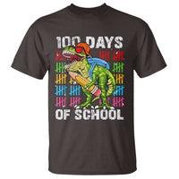 100th Day Of School T Shirt 100 Days Dino Dinosaur