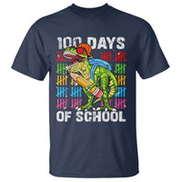 100th Day Of School T Shirt 100 Days Dino Dinosaur