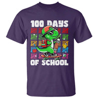 100 Days of School 100th Day Dino T Shirt Trex Dino Skateboard Skateboarding Boys Gift - Wonder Print Shop