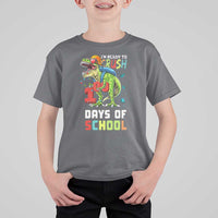 Ready To Crush 100 Days Of School T Shirt For Kid T Rex Dinosaur Boys - Wonder Print Shop