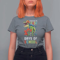 Ready To Crush 100 Days Of School T Shirt For Women T Rex Dinosaur Boys - Wonder Print Shop