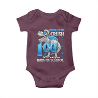 100 Days Of School Dinosaur Baby Onesie Trex 100th Day of School Boy Gifts