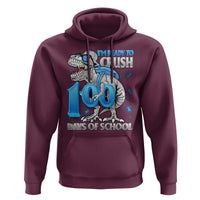 100 Days Of School Dinosaur Hoodie Trex 100th Day of School Boy Gifts