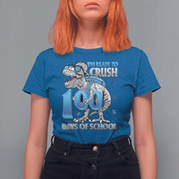 100 Days Of School Dinosaur T Shirt For Women Trex 100th Day of School Boy Gifts - Wonder Print Shop