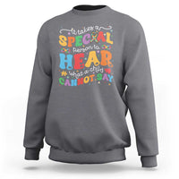 Special Education Teacher Sweatshirt Inspirational SPED Teachers Autism A Special Person - Wonder Print Shop