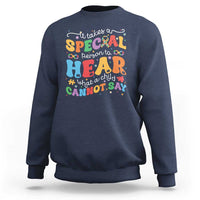 Special Education Teacher Sweatshirt Inspirational SPED Teachers Autism A Special Person - Wonder Print Shop
