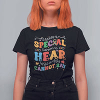 Special Education Teacher T Shirt For Women Inspirational SPED Teachers Autism A Special Person - Wonder Print Shop