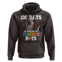 100th Day Of School Hoodie Driving My Teacher Nuts Dabbing Squirrel 100 Days