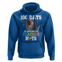 100th Day Of School Hoodie Driving My Teacher Nuts Dabbing Squirrel 100 Days