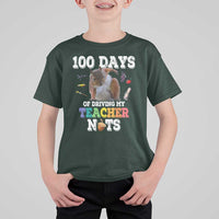 100th Day Of School T Shirt For Kid Driving My Teacher Nuts Dabbing Squirrel 100 Days