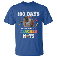 100th Day Of School T Shirt Driving My Teacher Nuts Dabbing Squirrel 100 Days