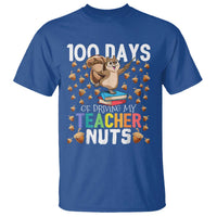 100 Days Of School T Shirt 100th Day Driving My Teacher Nuts Squirrel School - Wonder Print Shop