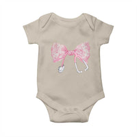 Pink Coquette Nurse Baby Onesie Toile de Jouy Stethoscope Bow