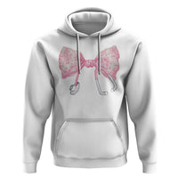 Pink Coquette Nurse Hoodie Toile de Jouy Stethoscope Bow