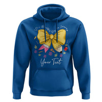 Personalized Teacher Coquette Bow Hoodie Custom Name Cute Teacher Appreciation Gift - Wonder Print Shop