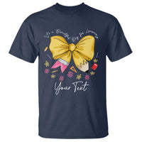 Personalized Teacher Coquette Bow T Shirt Custom Name Cute Teacher Appreciation Gift - Wonder Print Shop
