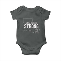 Nola Strong Baby Onesie Support Louisiana 2025 New Orleans Map