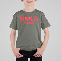 Nola Strong New Orleans Support T Shirt For Kid