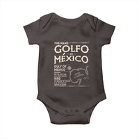 Gulf Of Mexico Baby Onesie 1672 Historic Map Coast Mexico Lover