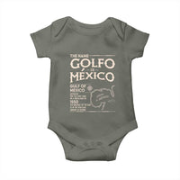 Gulf Of Mexico Baby Onesie 1672 Historic Map Coast Mexico Lover