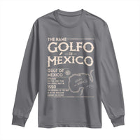 Gulf Of Mexico Long Sleeve Shirt 1672 Historic Map Coast Mexico Lover