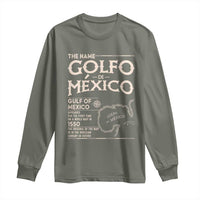 Gulf Of Mexico Long Sleeve Shirt 1672 Historic Map Coast Mexico Lover